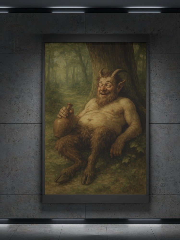 Satyr – Reveler of the Ancient Woods Digital Art Print product image (2)