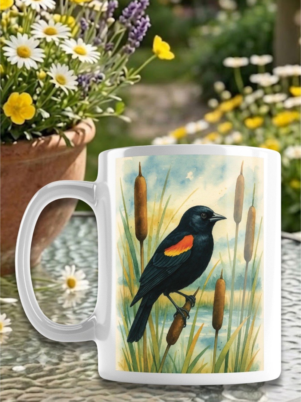 Red-Winged Blackbird | Bird Coffee Mug product image (1)