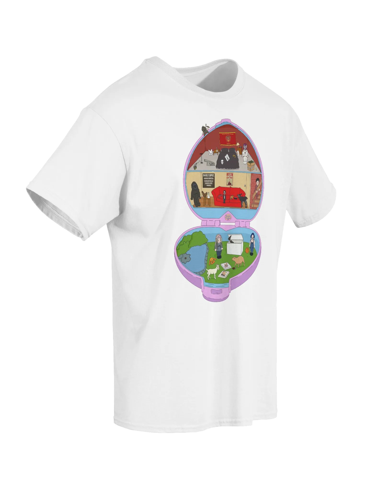 Kenny Pocket T-Shirt (Pink & Blue) product image (3)