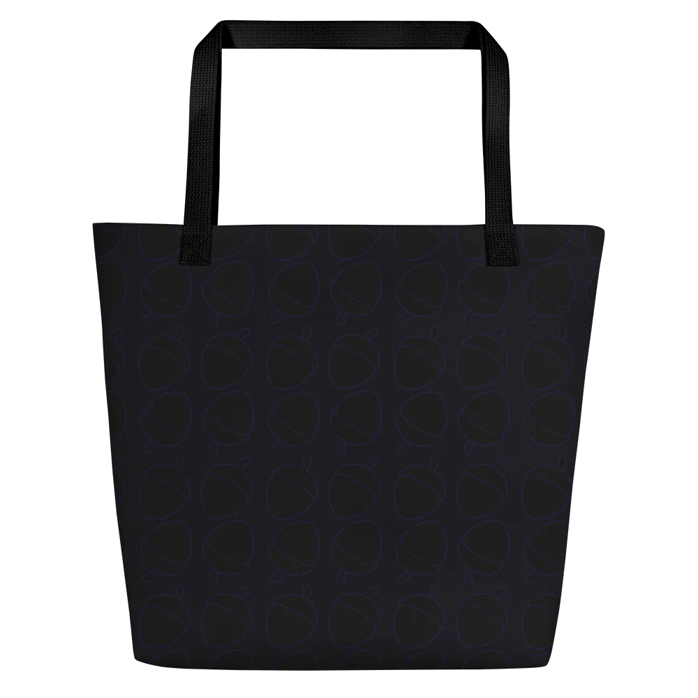 Purple Dot Grid All-Over Print Tote Bag product image (2)