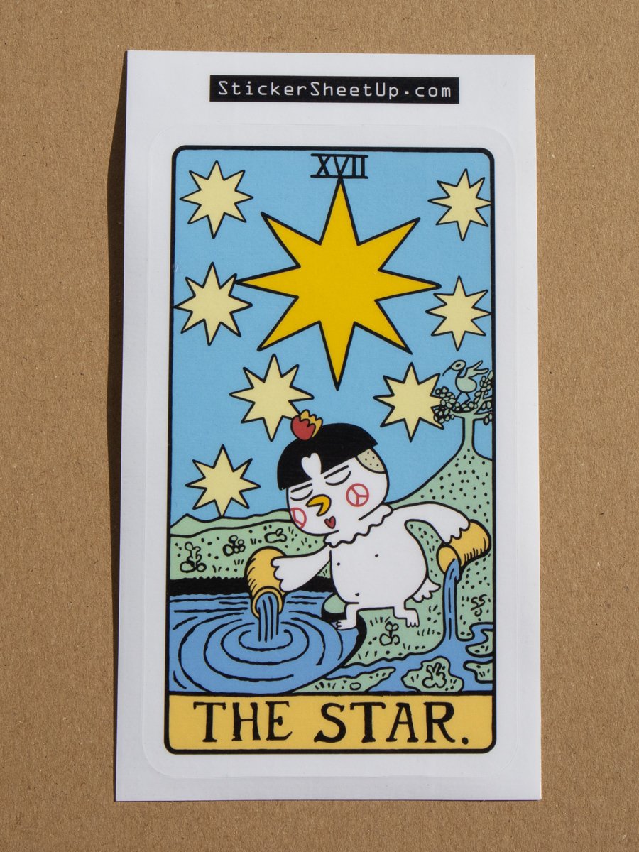 The Star Tarot Card Sticker / Spicy Noods Edition product image (5)