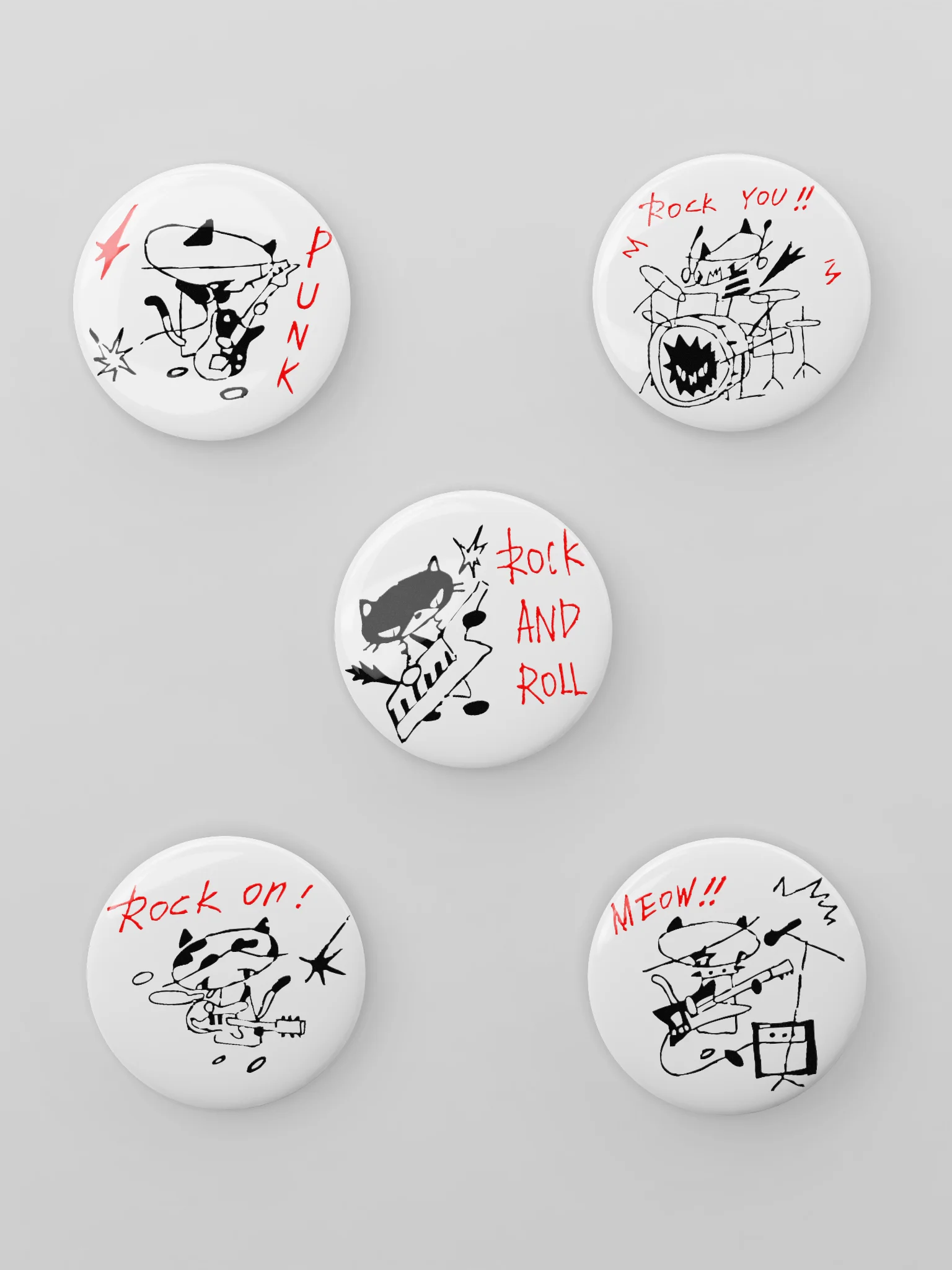 BAND CAT PINS product image (1)