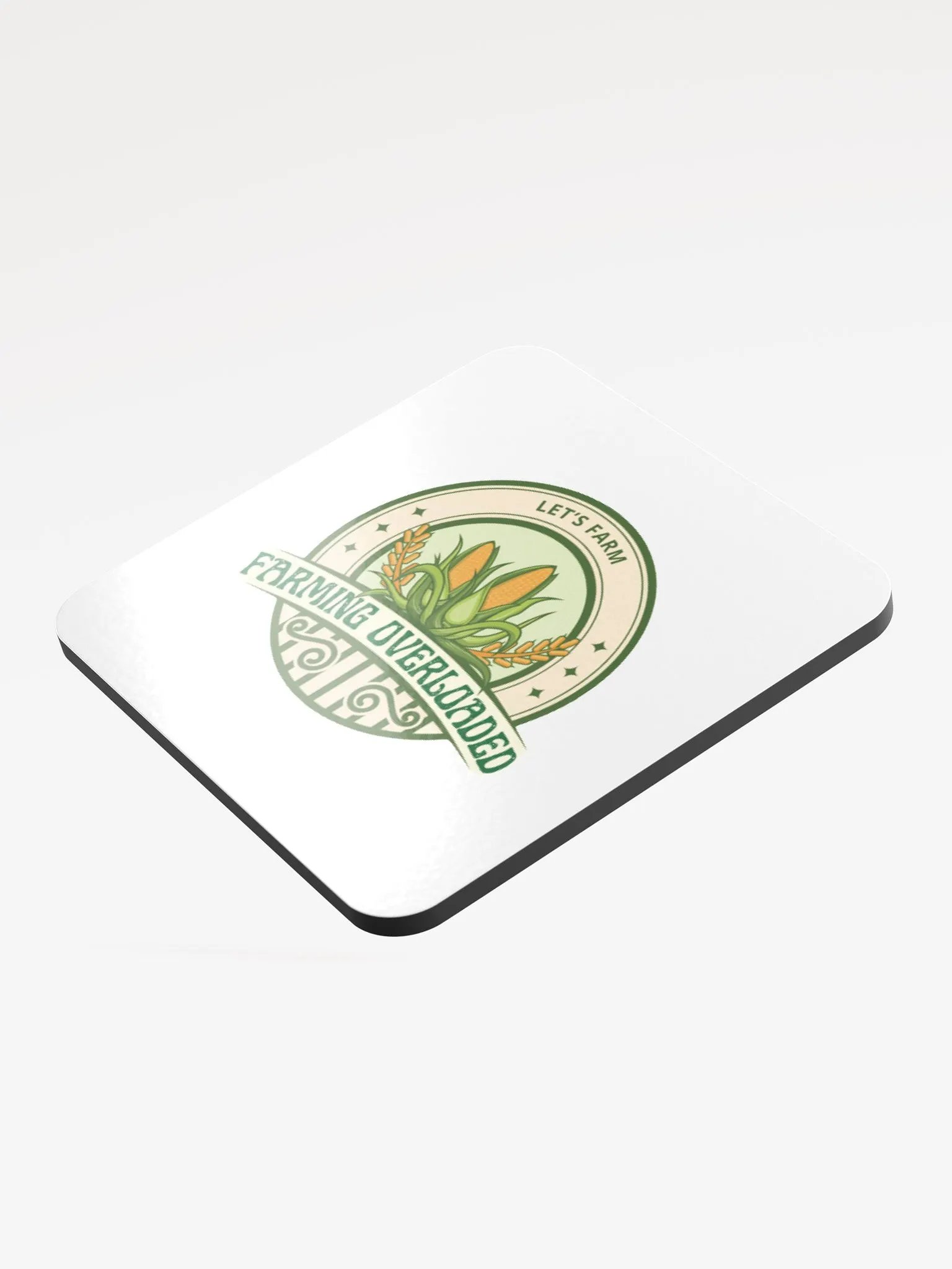 Farming Overloaded Glossed Cork Coaster product image (3)