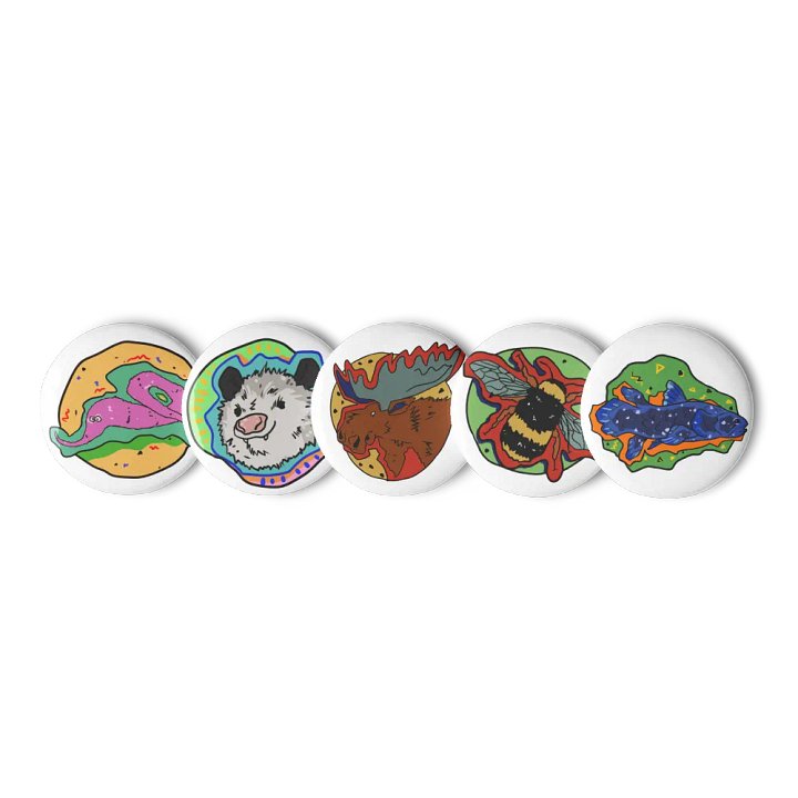 Vaporanimals badge set product image (2)