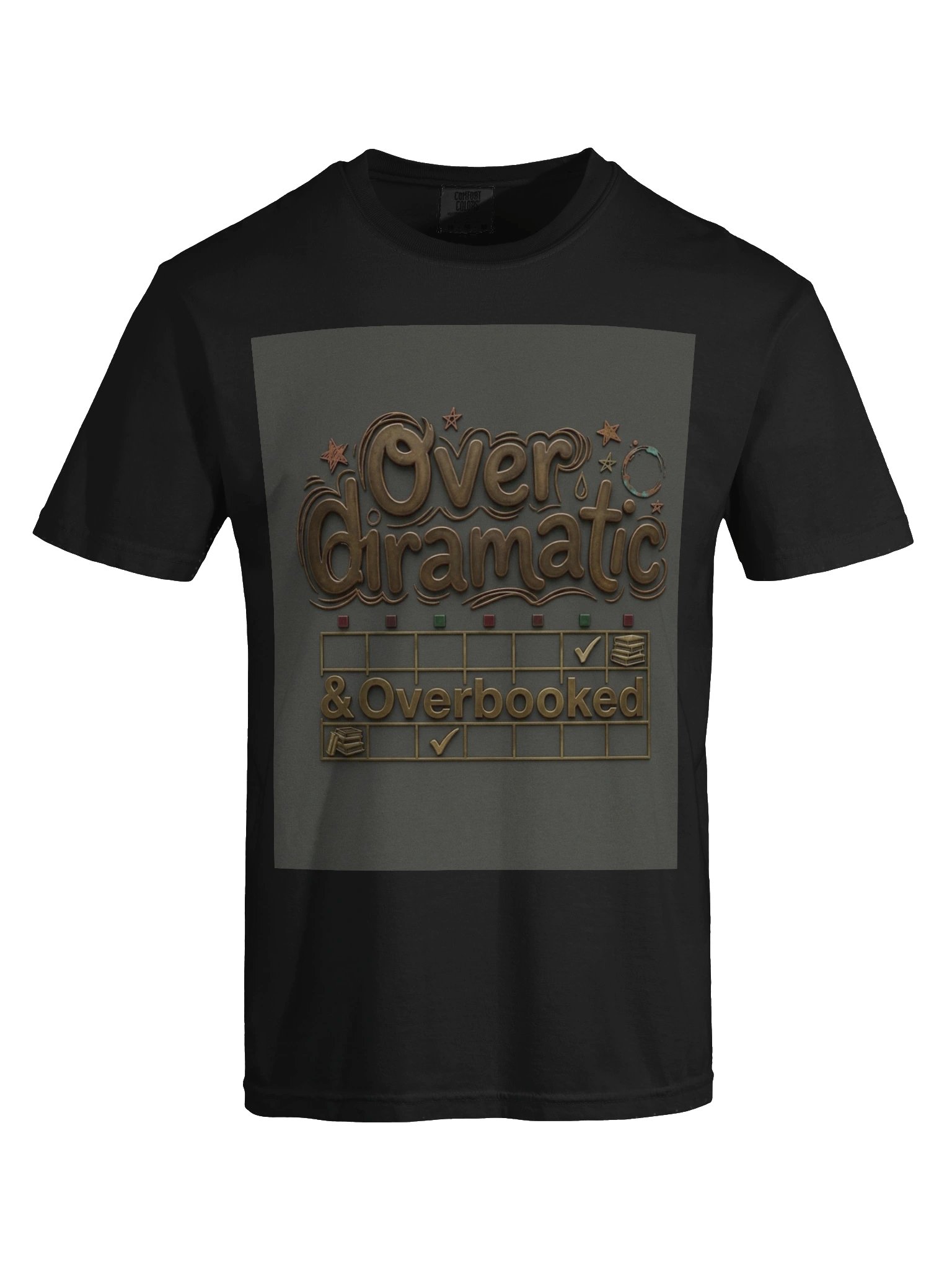 Overdramatic and Overbooked Funny Reader T-Shirt for Book Lovers product image (5)