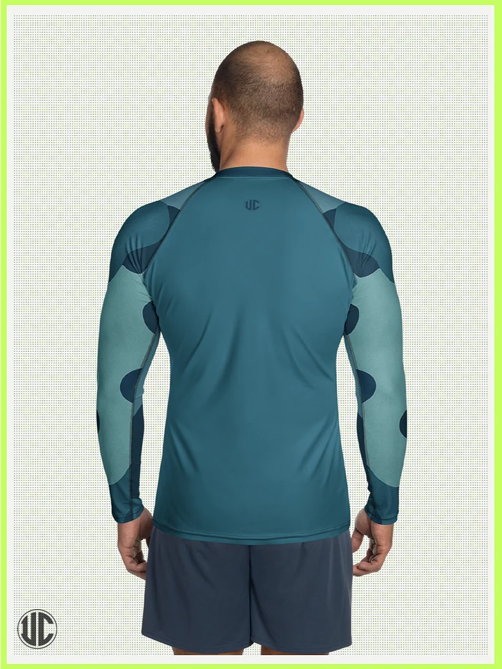 Zahra’s Ocean Wave Camo – Men’s Rash Guard product image (2)