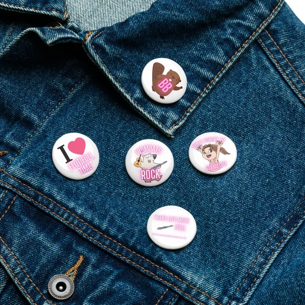 Flutifull Emoji Pin Button Set product image (16)