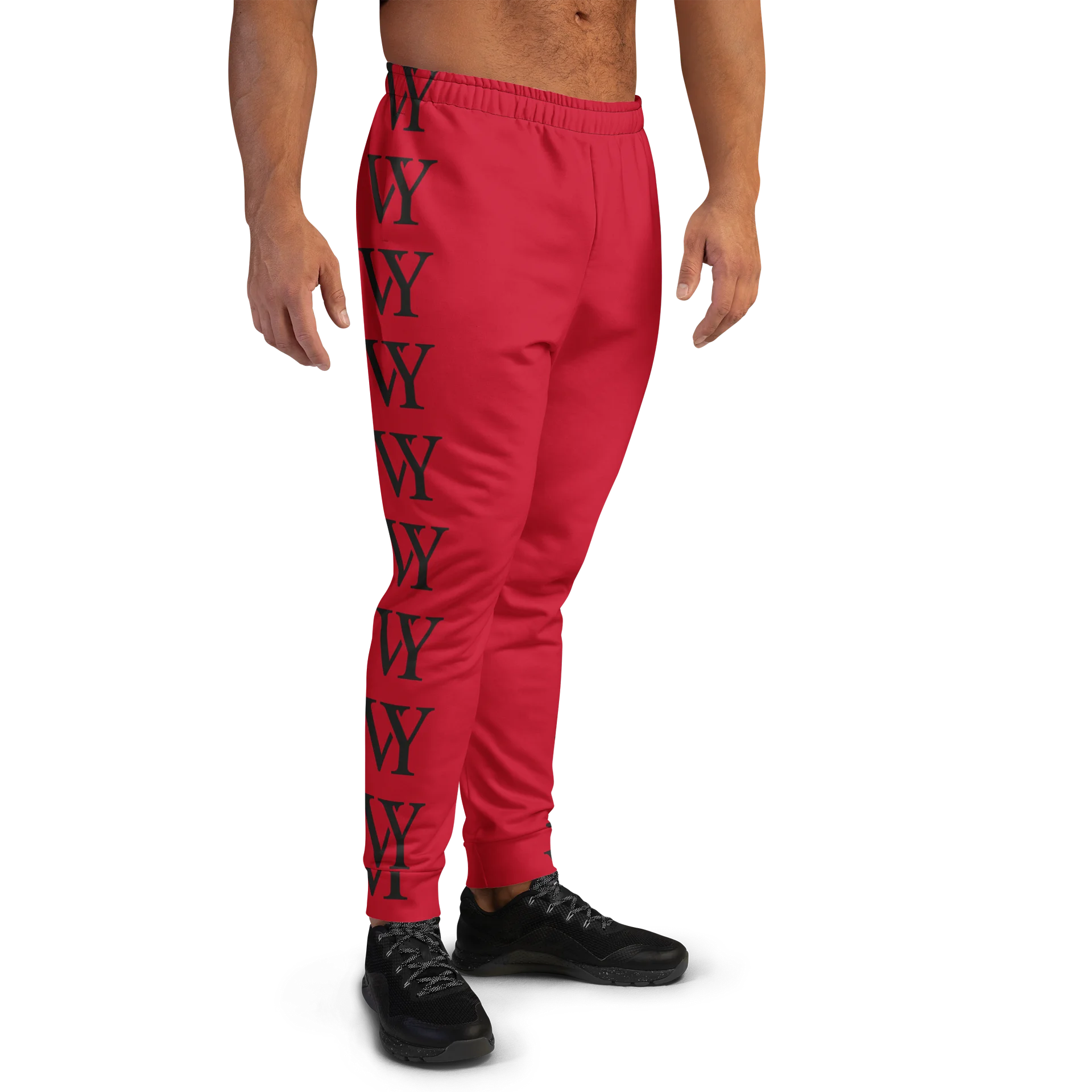 VYNING Red Letter Pattern Joggers product image (4)