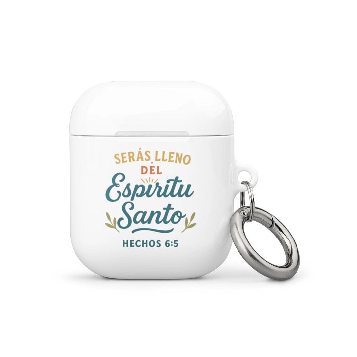 AirPods® Case – “Serás Lleno del Espíritu Santo” – Spanish All-Over Design product image (1)