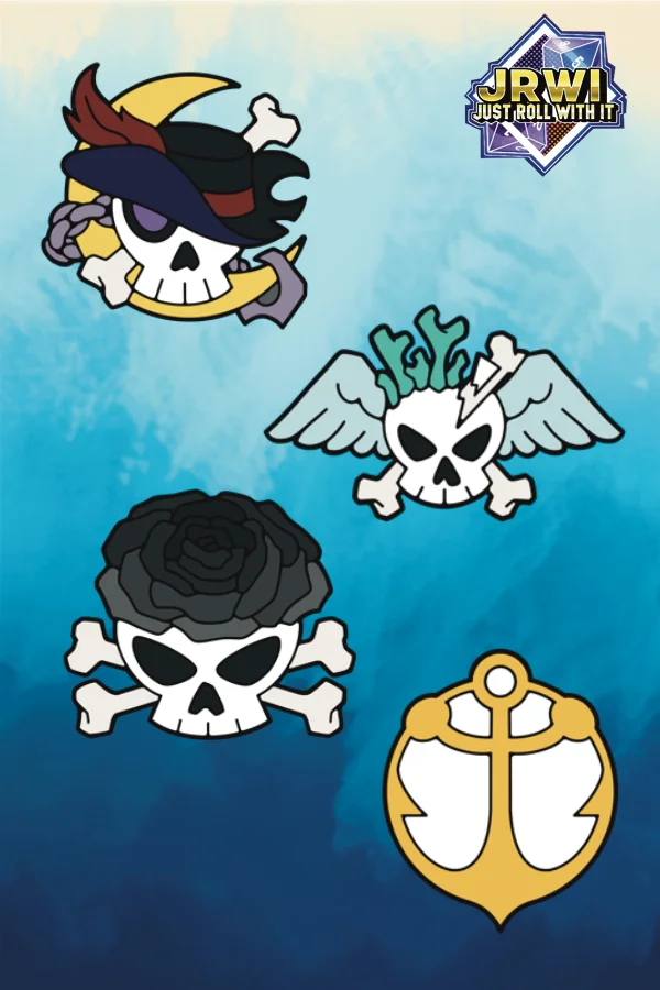 Riptide Jolly Roger Pin Set (June 2026) product image (1)