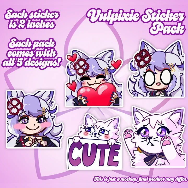 Vulpixie Sticker Pack product image (1)