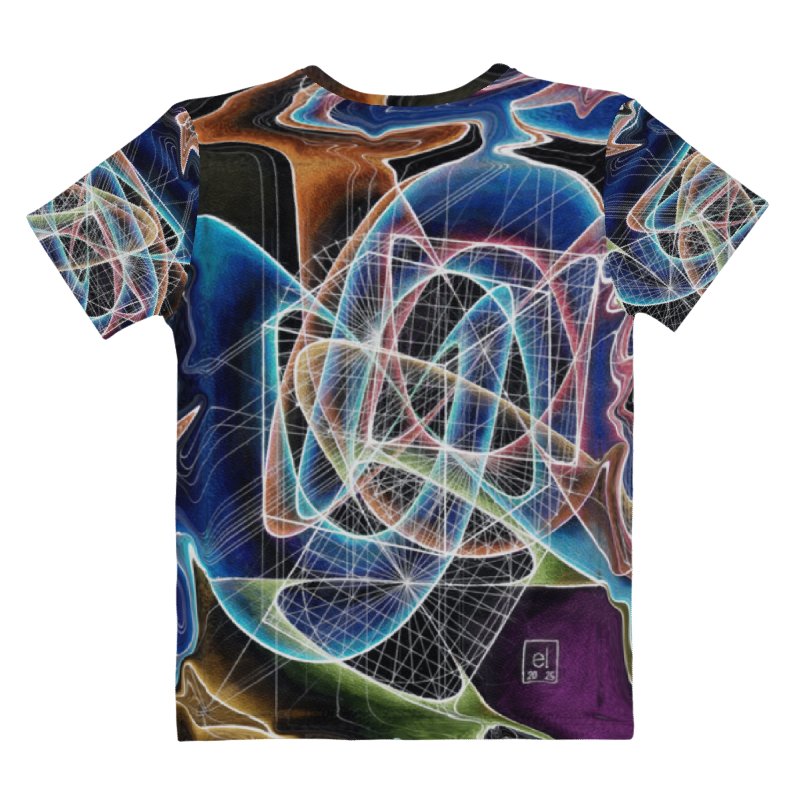 Translucent Heart - Geometric Negative Art Women's Crew Neck T-Shirt product image (4)