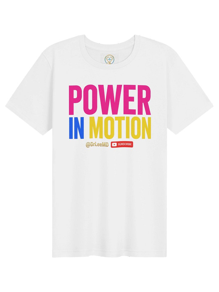 Power in Motion — White | Unisex T-Shirt product image (2)