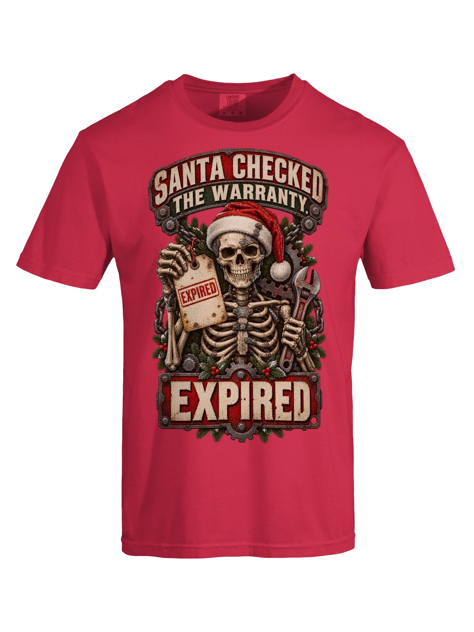 Funny Christmas Shirt — Santa Checked the Warranty, Expired | Broken Sleigh™ product image (10)