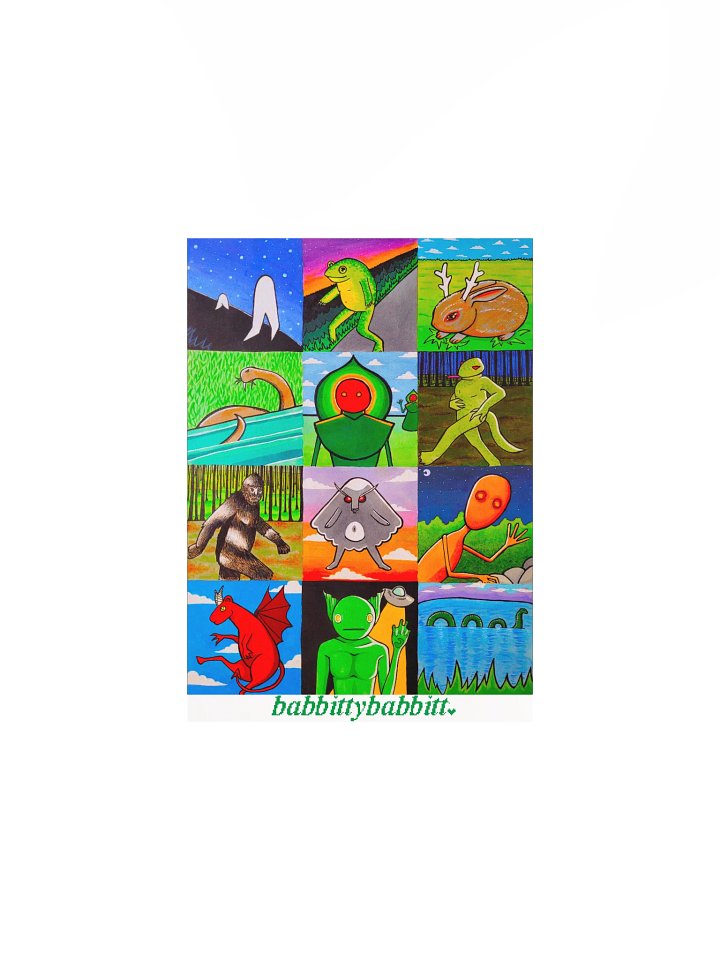 Cryptids poster print product image (1)