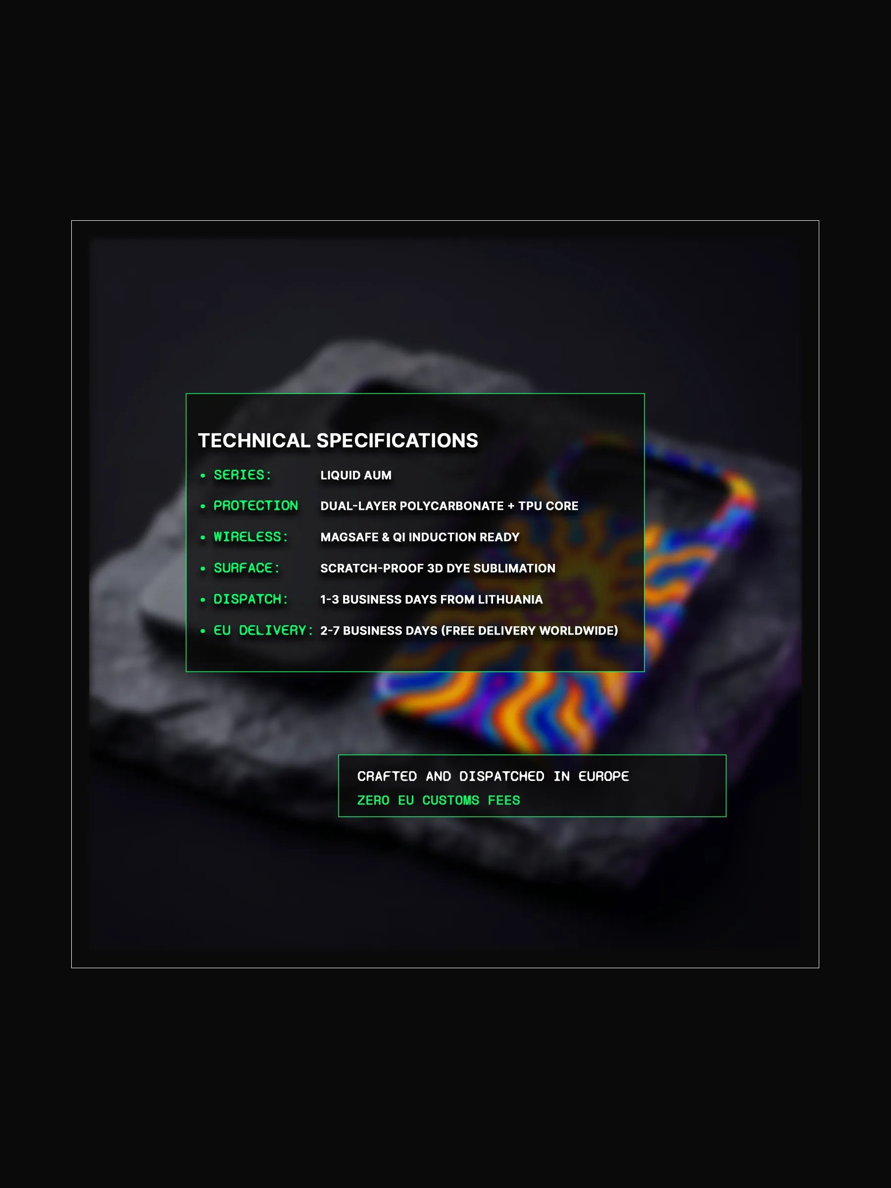 Artifact 02: Liquid Aum Flame - Dual-Layer Tough Phone Case product image (5)