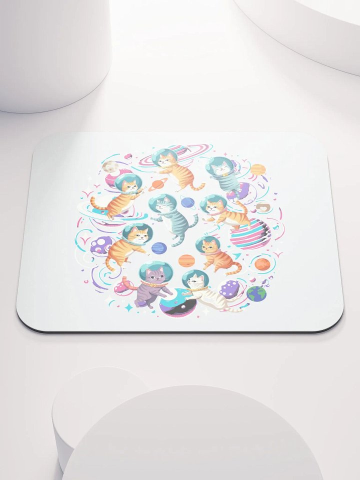 Cats In Space Cosmic Mouse Pad product image (2)