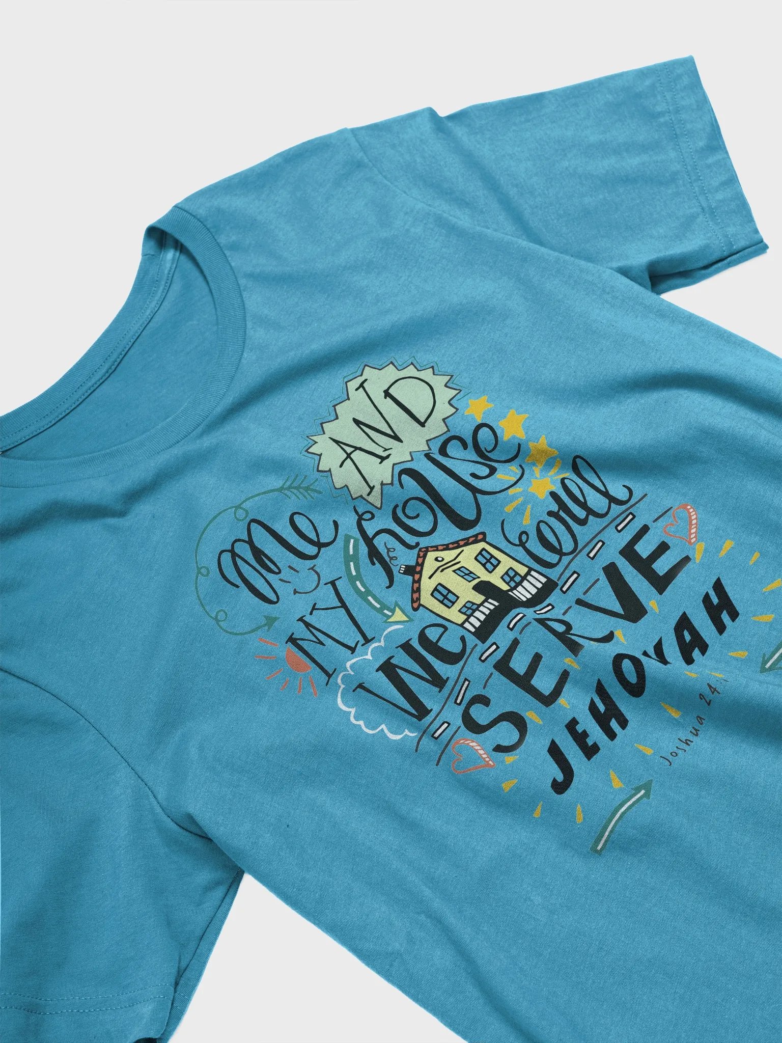 "Me and My House Will Serve Jehovah" Scripture T-Shirt – Joshua 24:15 product image (6)