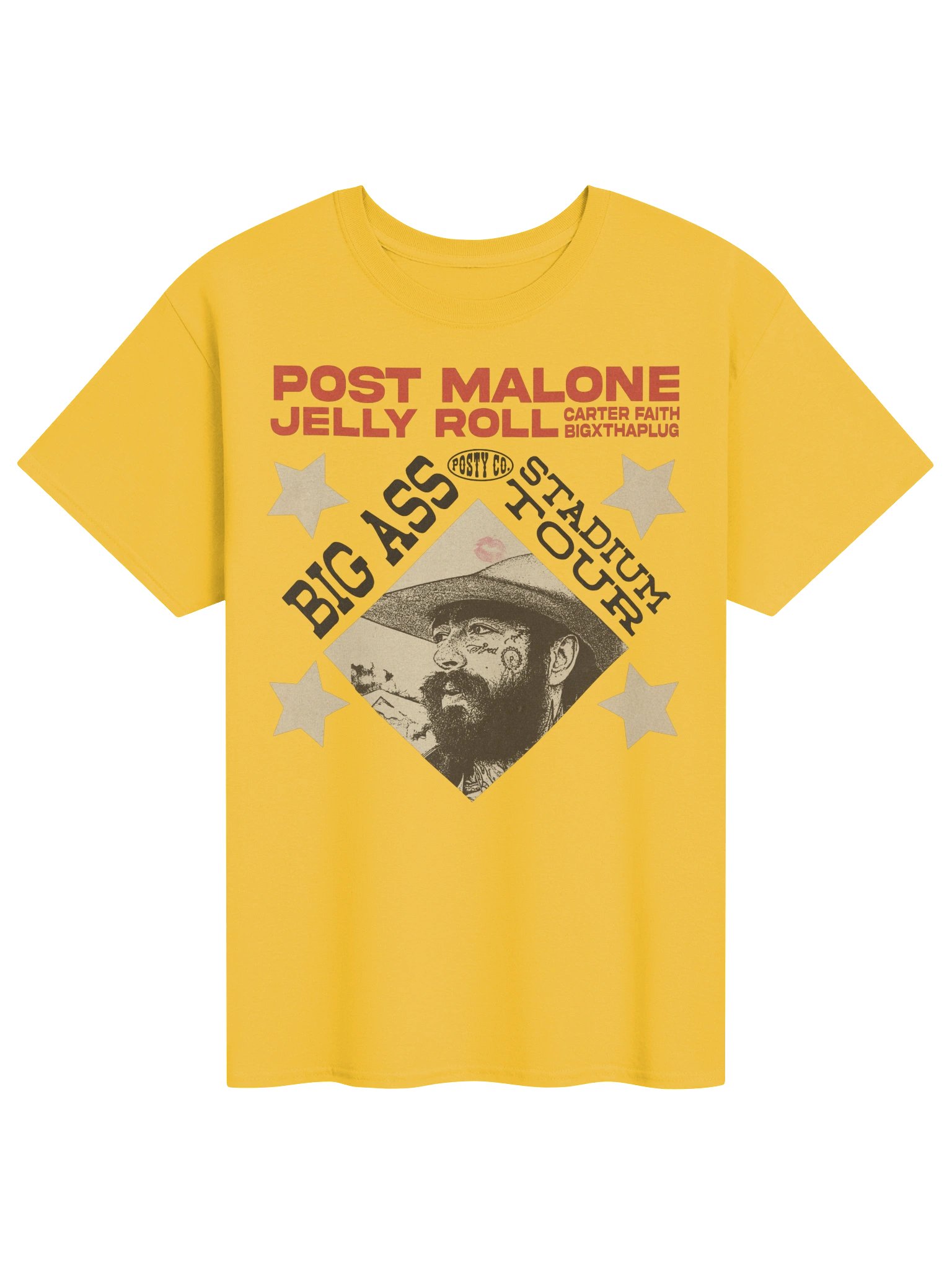 Post Malone & Jelly Roll Big Ass Stadium Tour 2026 Merch Tshirt product image (1)