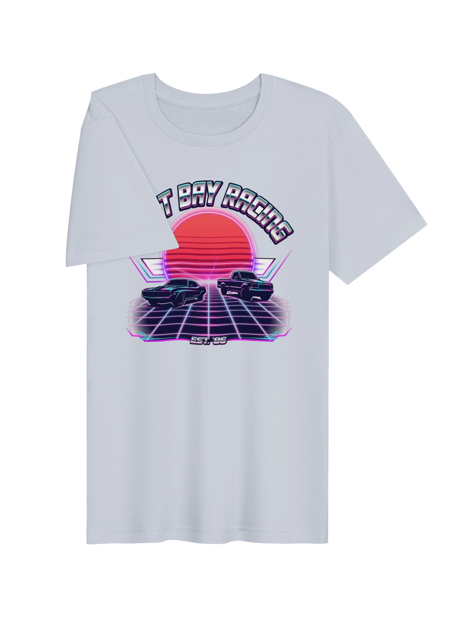 Last Bay Racing '86 Synthwave Funny Mechanic T-Shirt product image (3)