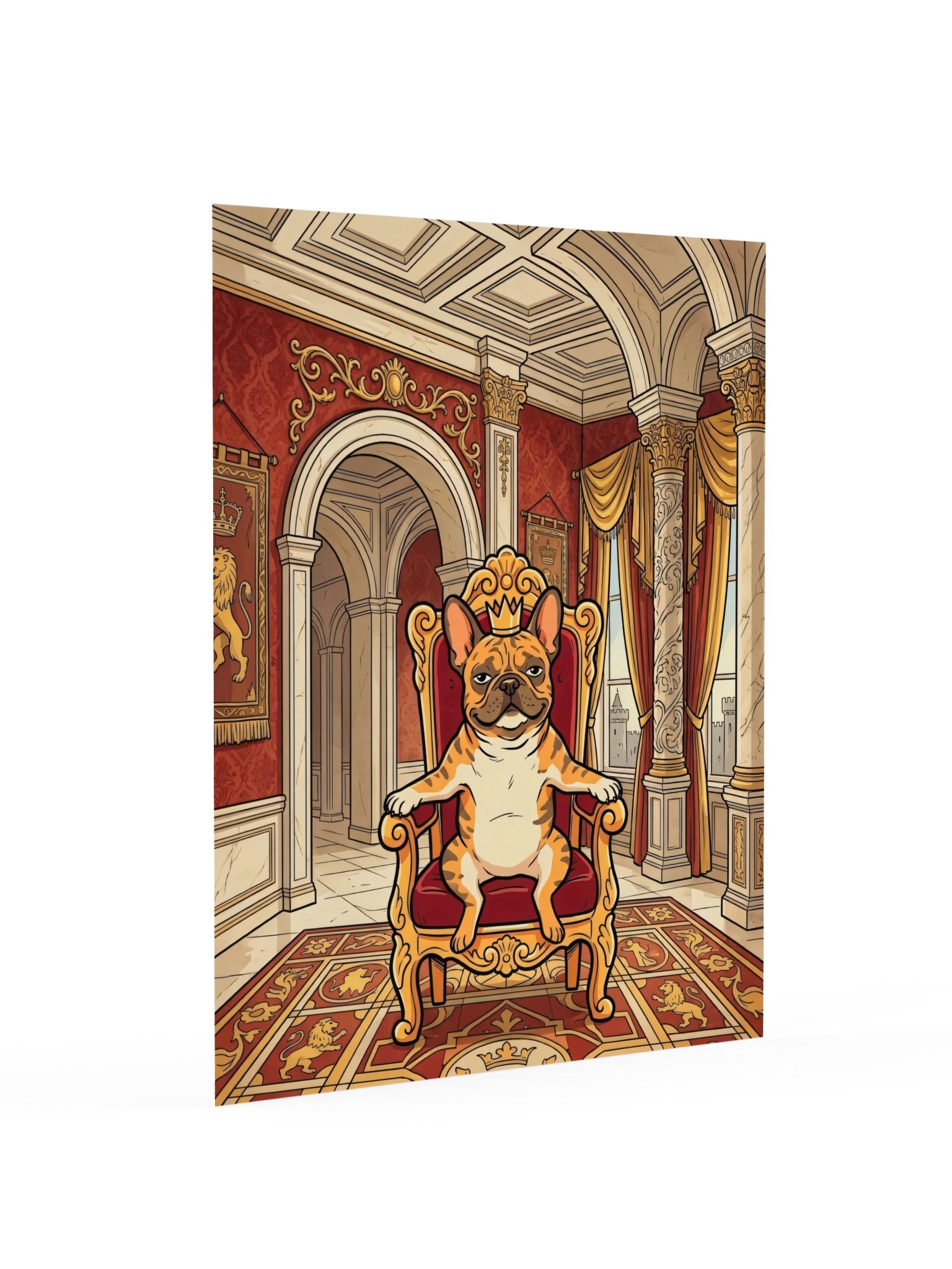 French Bulldog on the Throne Poster product image (16)
