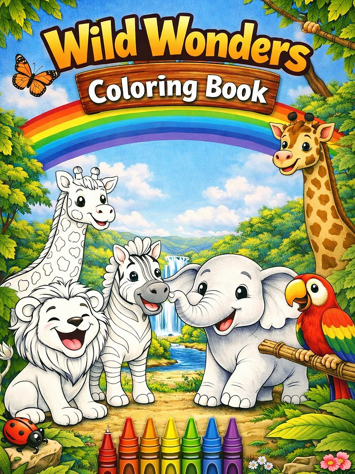 Wild Wonders Companion Coloring Book: 16 Themed Pages Per Week product image (1)