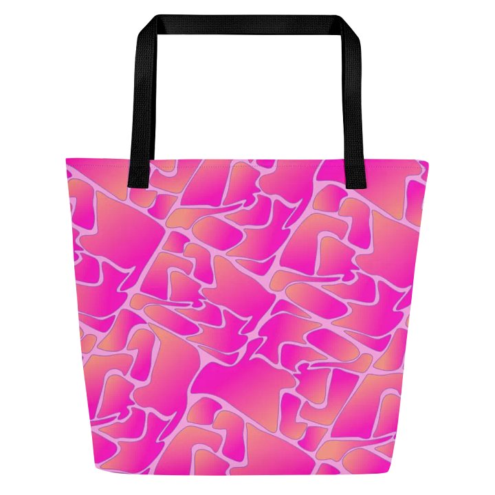 Crazy Paving Pink Pattern All Over Print Tote product image (2)