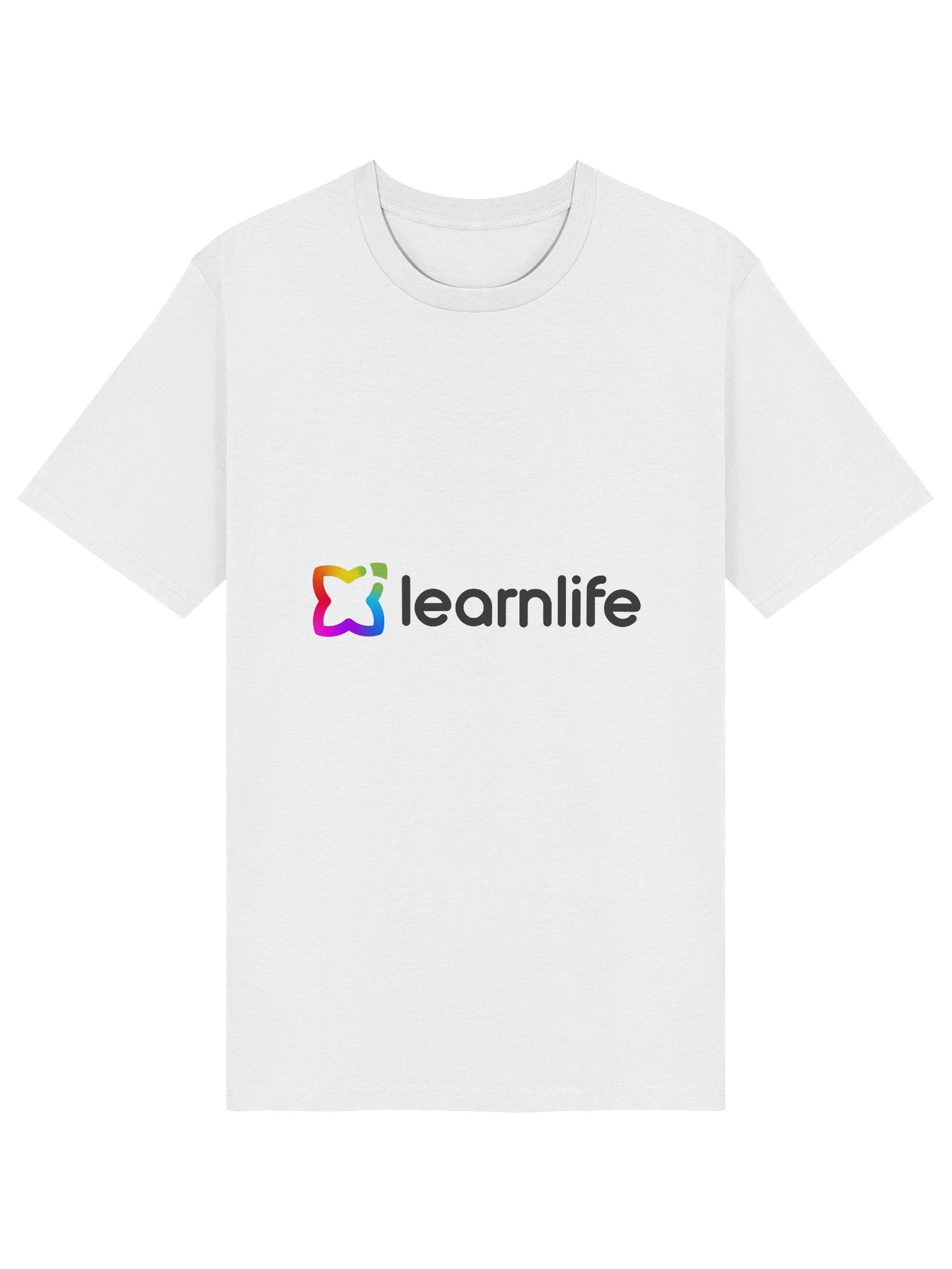 Adult/Teen Tee - Organic - Horizontal Logo - Rainbow & Charcoal product image (3)