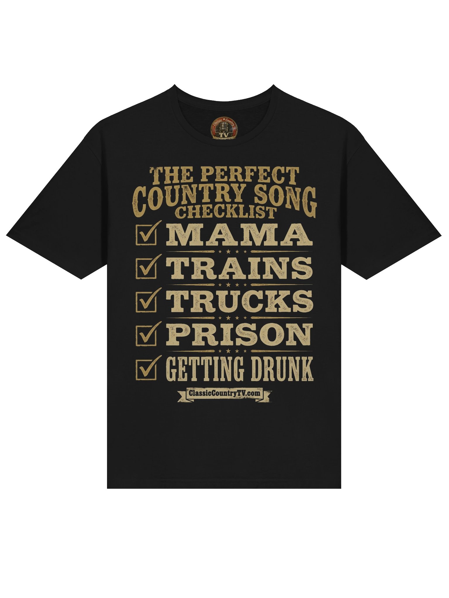 "The Perfect Country Song Checklist" T-Shirt product image (3)