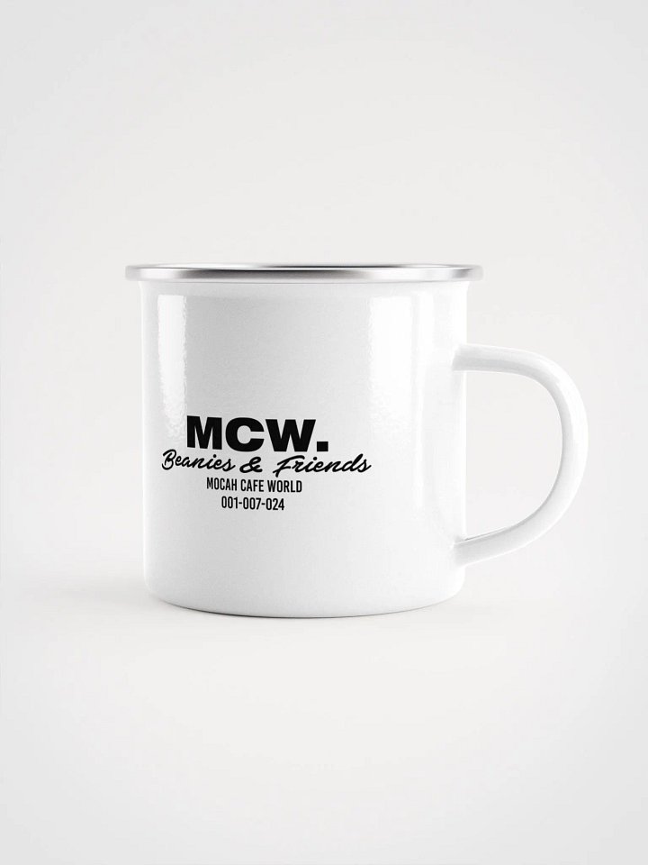 MCW. Beanies & Friends Minimal Enamel Mug - Black product image (1)