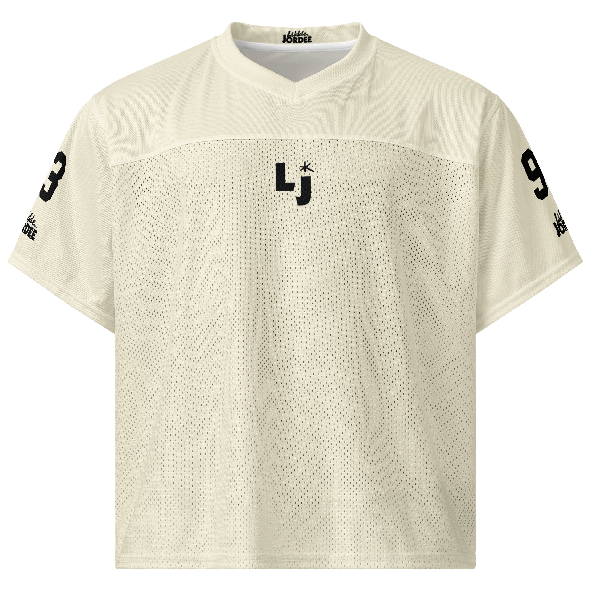 "likkle but TALLAWAH" Boxy Football Jersey product image (1)