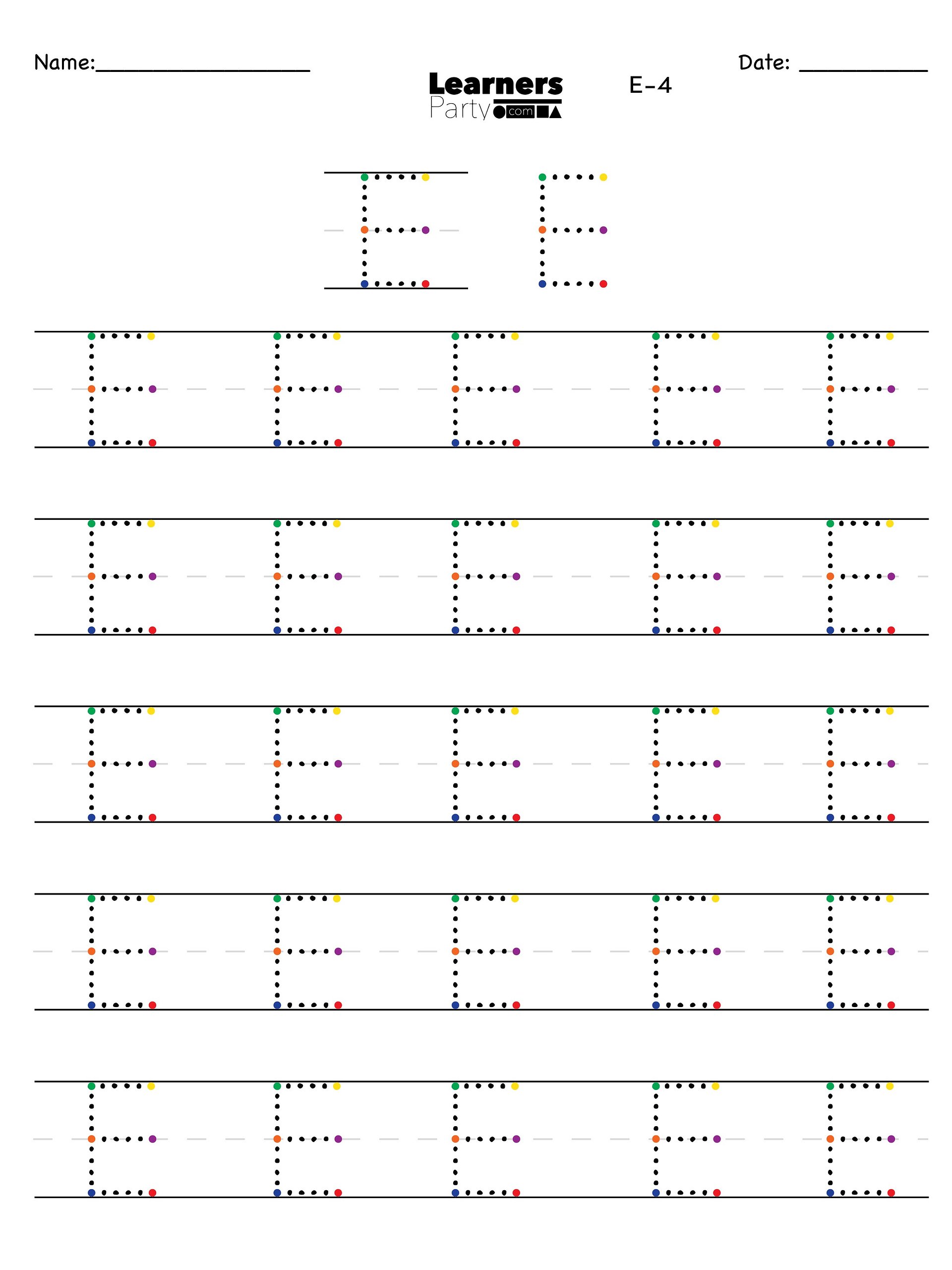 E/e - New Digital Product Progressive Letter Builder product image (1)