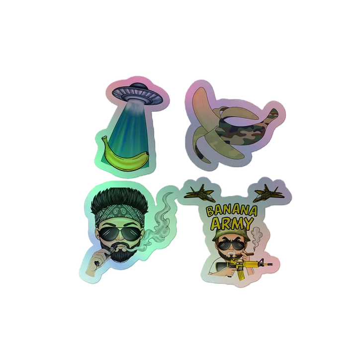 Banana Army Holographic Stickers product image (2)