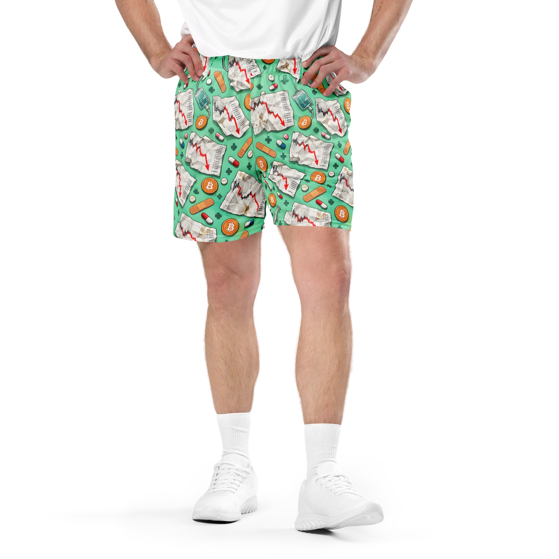 Market Signals Mesh Shorts — Paper Hands Costume Set product image (1)