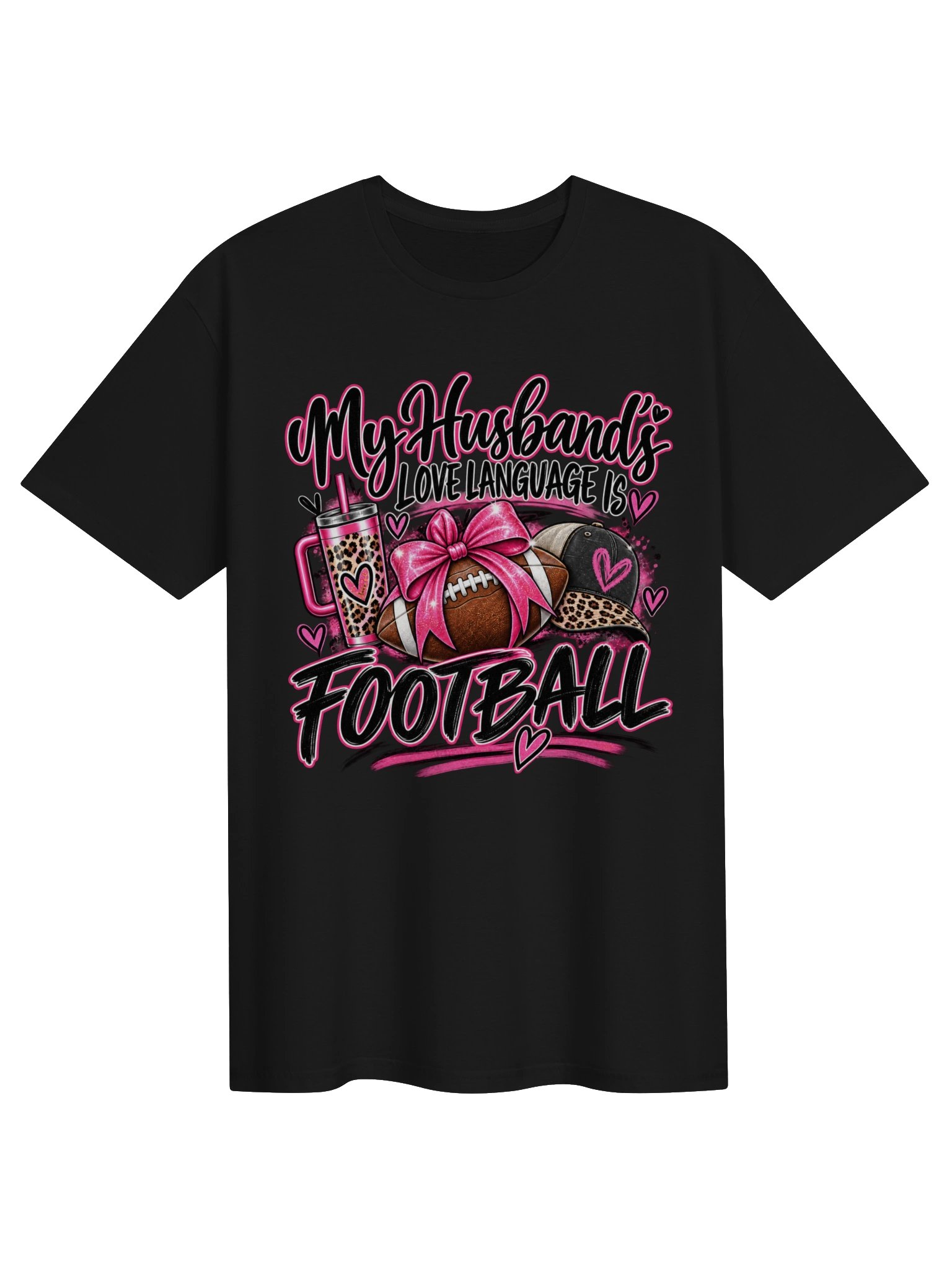 My Husband’s Love Language Is Football Tee product image (1)