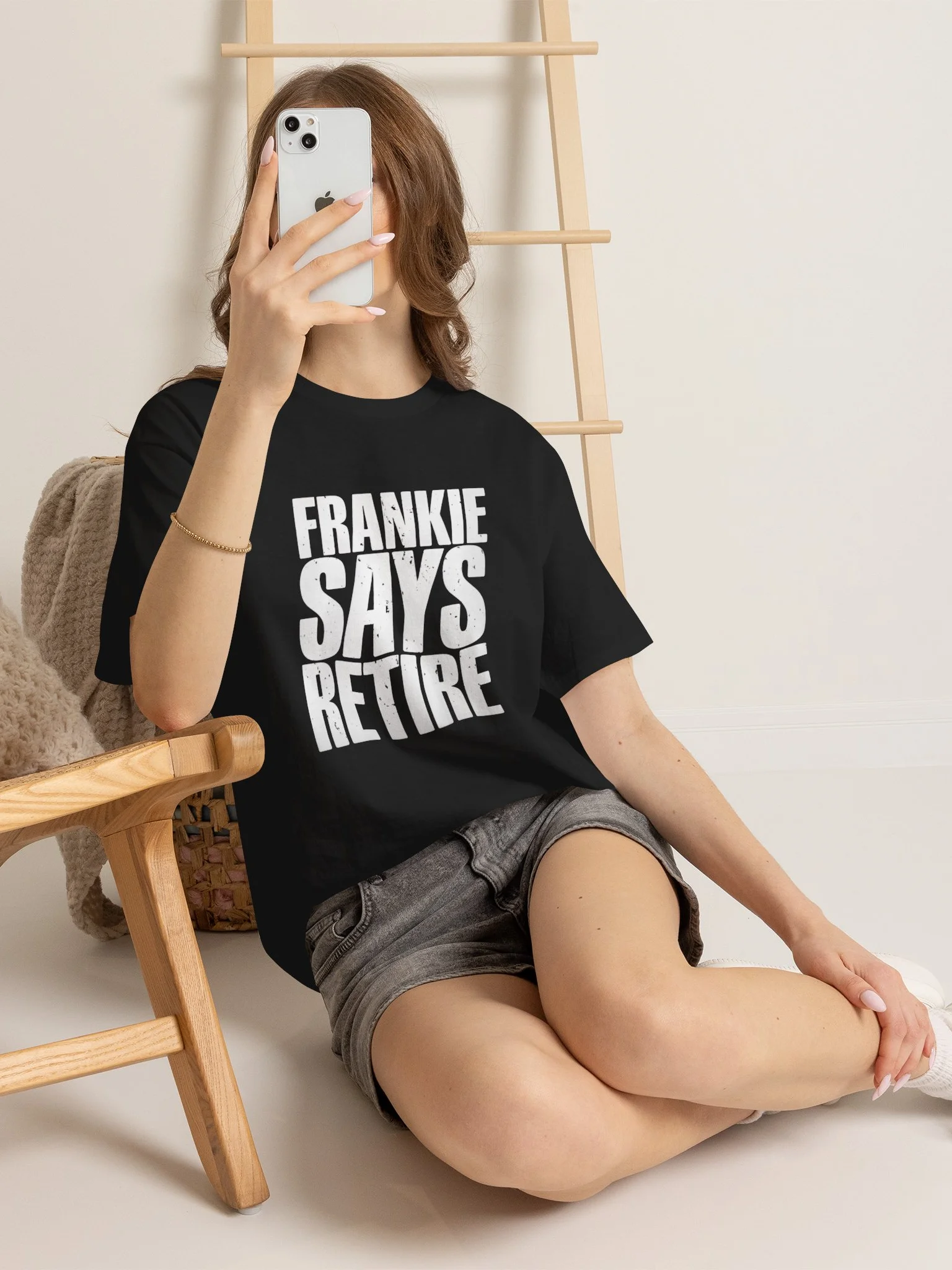 Frankie Says Retire — Retro 80s Party Shirt product image (156)