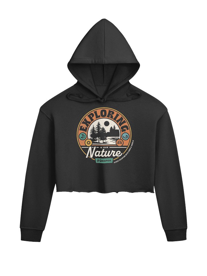 Exploring Nature: Pines Crop Hoodie product image (1)