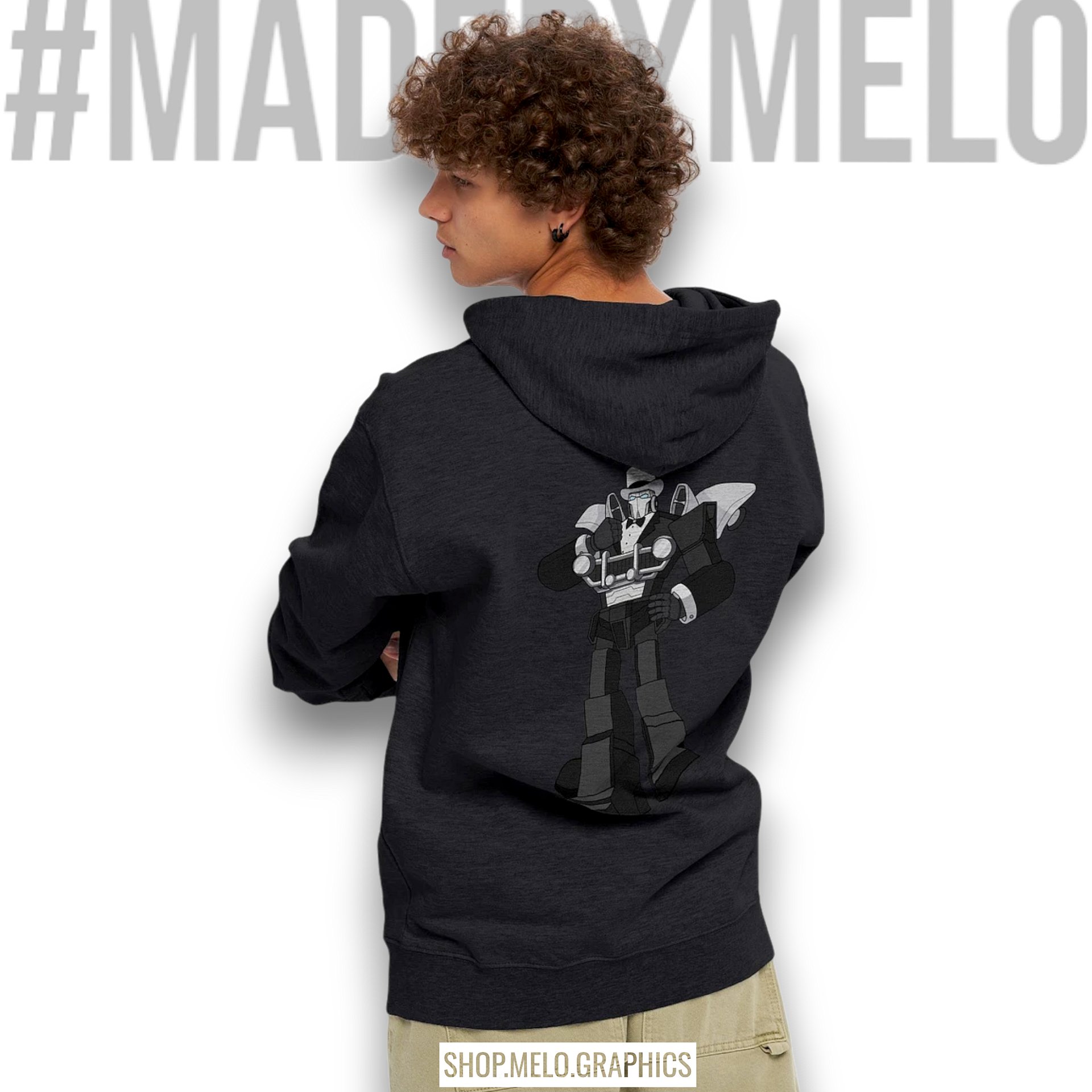 Fancy Carball Bot - Classic Zip Hoodie | #MadeByMELO product image (3)