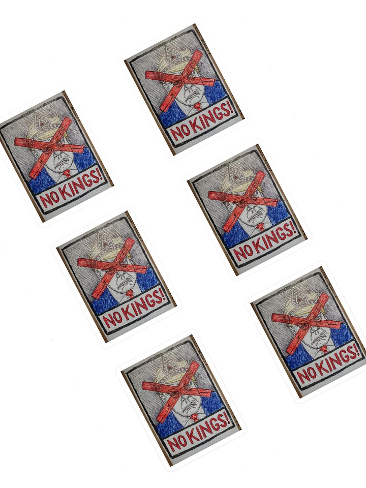 NO KINGS! Sticker Sheet product image (1)