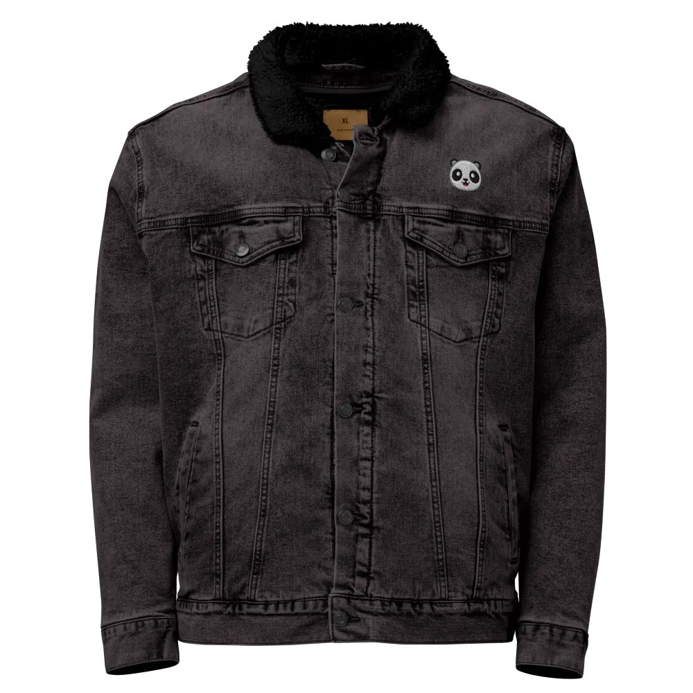 Panda Logo Sherpa Denim Jacket product image (1)