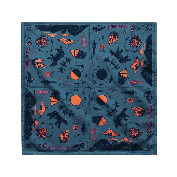 Out in Nature Bandana — Symmetrical Desert Print product image (1)