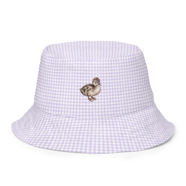 DUCK LOVERS GINGHAM BUCKET HAT TWO SIDES - Bucket Hat für Entenfans product image (1)