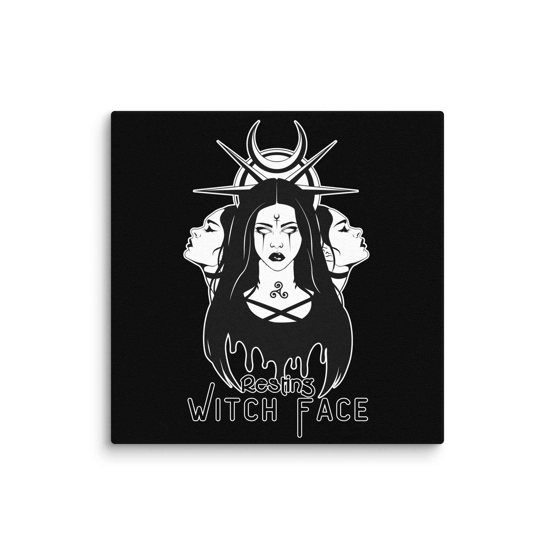 Resting Witch Face Canvas Print product image (1)