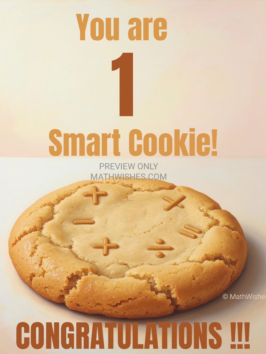 Congratulations Card - Smart Cookie product image (1)