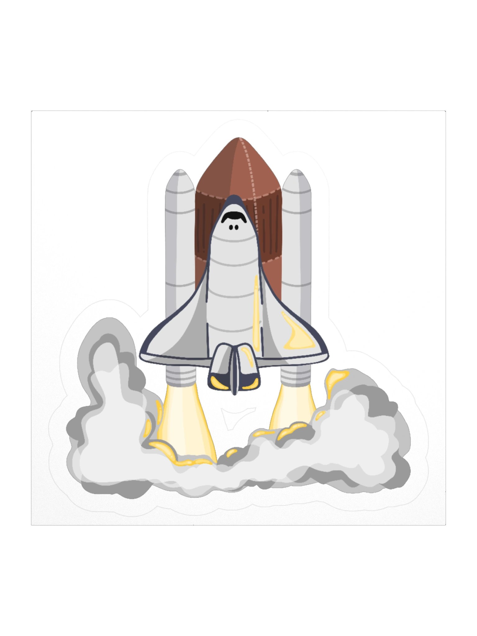 Space Launch Kiss Cut Sticker - Space Explorer Colletion product image (1)