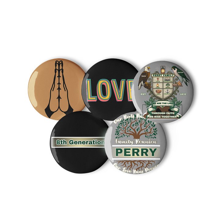 Pin Buttons for 8th Generation Perry Family Reunion 2026 | Legacy Edition product image (3)