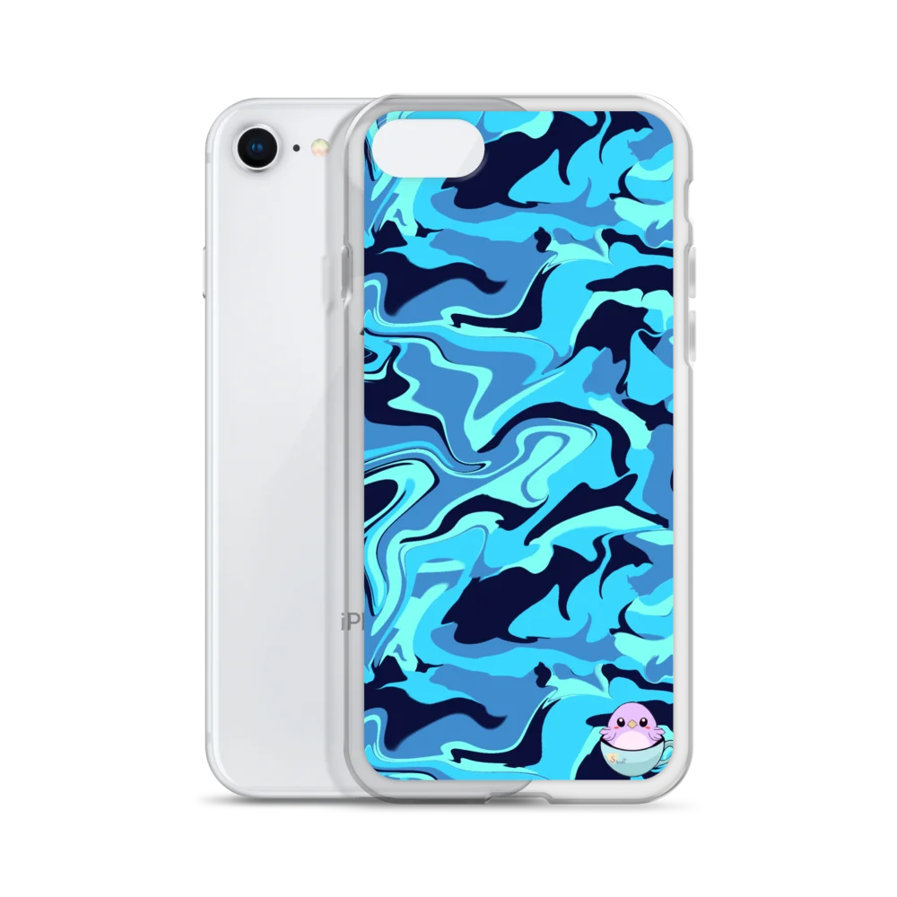 Camo Blue Waves | iPhone Basic Case product image (2)