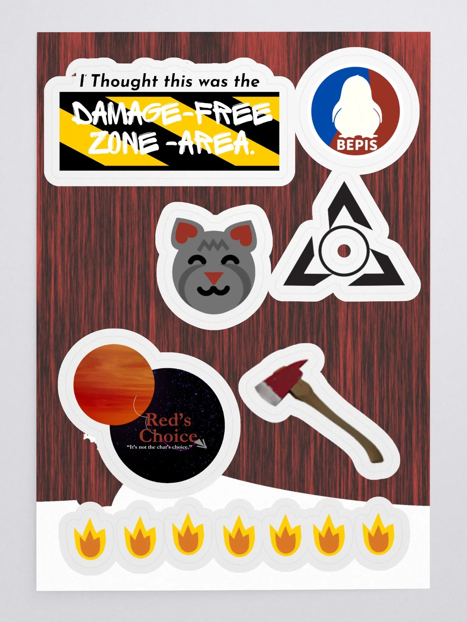 Stickers | Kiss Cut Sticker Sheet with Custom Background by Allcolor product image (3)