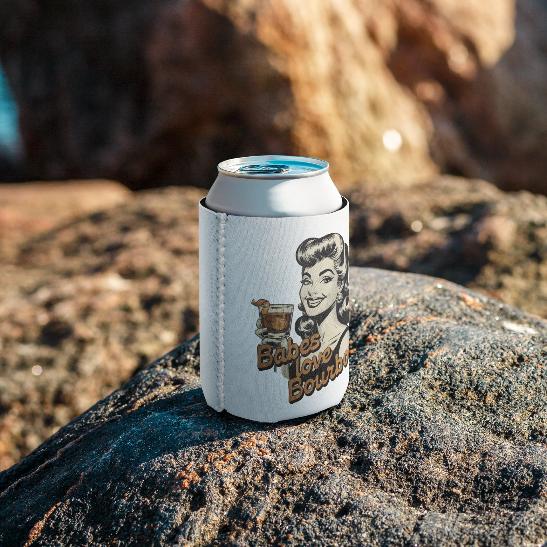 Babes Love Bourbon Coozie Can Cooler product image (7)