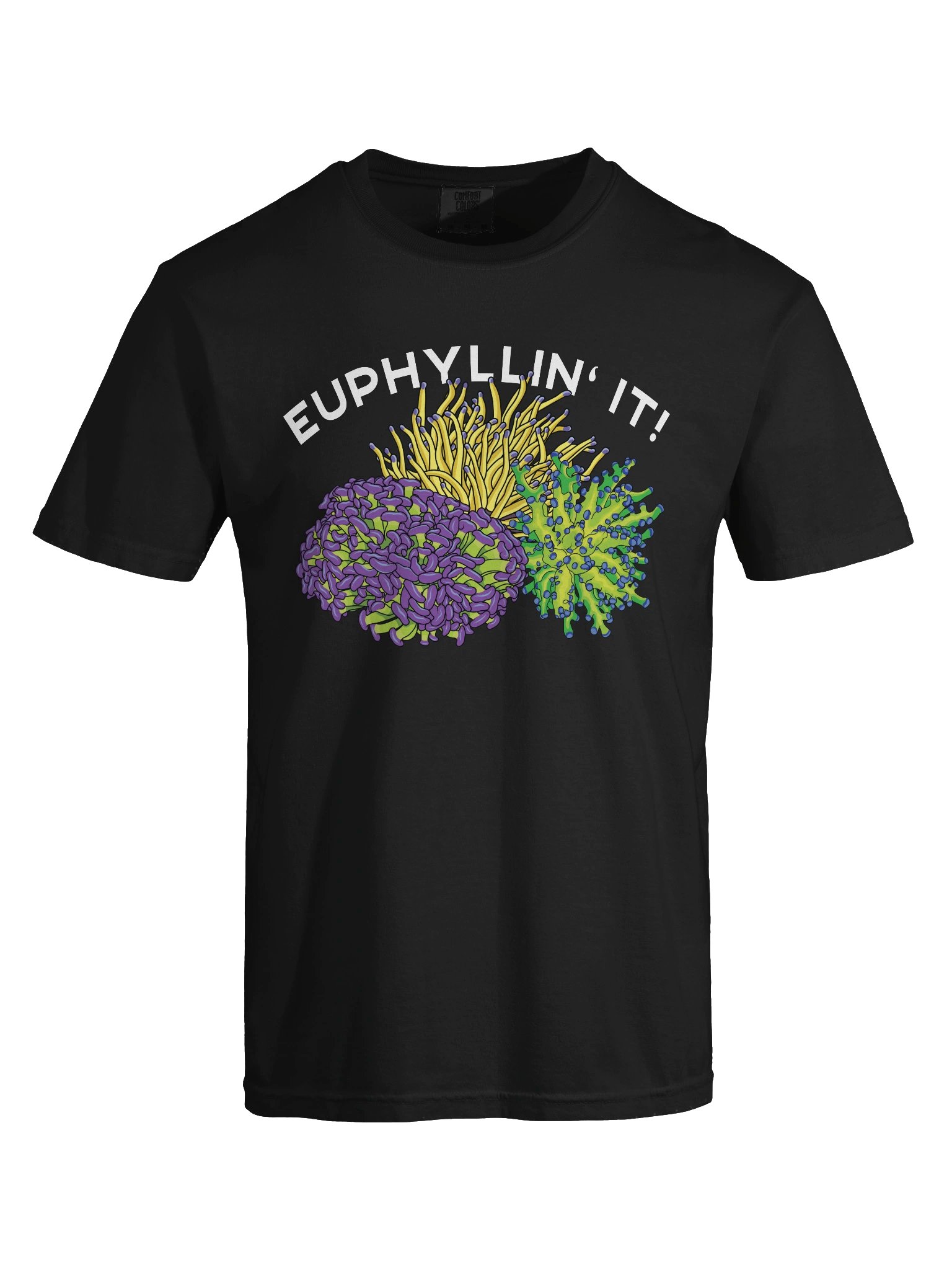 Euphyllin' It! Torch, Hammer, and Frogspawn Corals T-Shirt for Reef Aquarium Lovers product image (9)